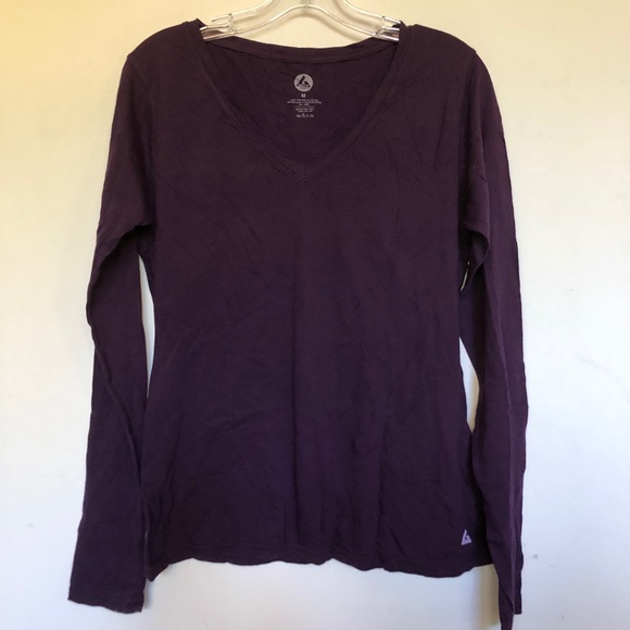 Soft Cotton V Neck T Shirt Black Long Slee… - Picture 9 of 9